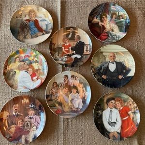 Complete Set Edwin M Knowles The Annie Collector Plate Series